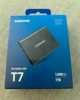 Samsung SSD T7 Esterno 1 TB - USB 3.2 / 10 Gbps