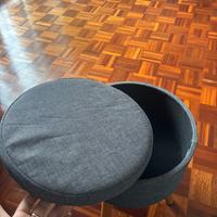 Pouf contenitore tondo