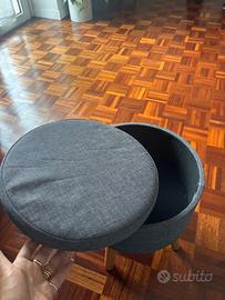 Pouf contenitore tondo