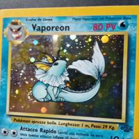 Vaporeon Holo Jungle ITA + Raro Swirl