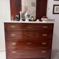 Como completo di specchio con 2 comodini anno 1907