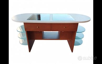 Tavolinetto bancone legno ciliegio 