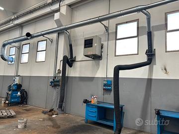 Impianto di aspirazione saldatura