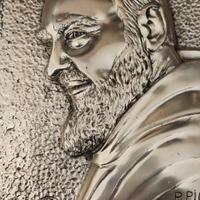 Quadro Padre Pio in Argento 925