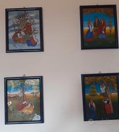 Quadretti di artigianato Tirolese