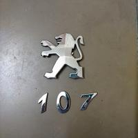 Logo+Scritta portellone posteriore Peugeot 107