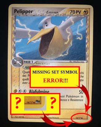Pelipper δ Delta Species !! No Set Symbol Error !!