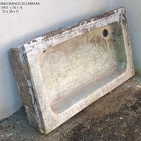 Lavelli in marmo bianco di Carrara