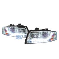 FARI PER AUDI A4 B6 00-04 LUCE DIURNA A LED FONDO 