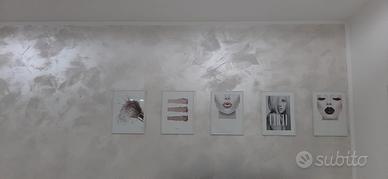 Quadri con cornice in vetro