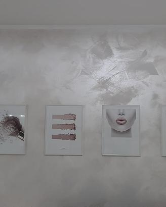 Quadri con cornice in vetro