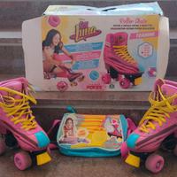 Pattini a rotelle Soy Luna + Borsetta con speaker