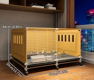 Gabbia modulare per pulcini con ruote