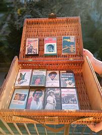 Valigetta Vintage + 21 Audiocassette Anni 70/80/90