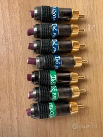 Connettori RCA Tec Placcati Oro