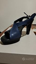 Sandali Hogan blu con tacco