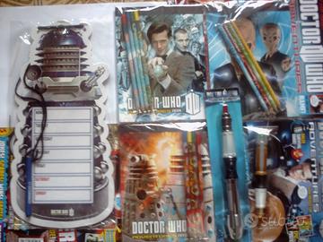 Dr Who lavagna,block notes,cacciavite sonico,carte