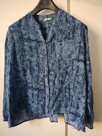 Camicia blusa da donna Fiorella Rubino tinta jeans