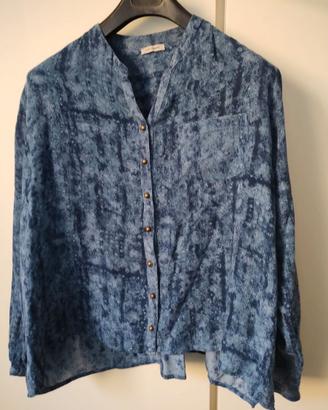 Camicia blusa da donna Fiorella Rubino tinta jeans
