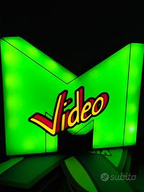 Lampada LED 3D MTV Video verde luce ambient gaming