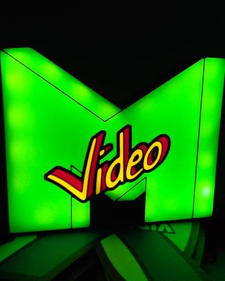 Lampada LED 3D MTV Video verde luce ambient gaming