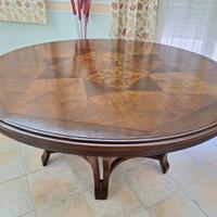 Tavolo Rotondo Legno Classico tinta noce