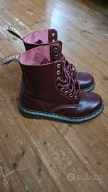 Dr Martens (scarponcini) donna rossi