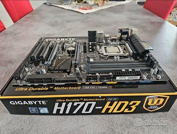 Combo Intel i5 7400 + Gigabyte H170 DDR4 + TPM 2.0