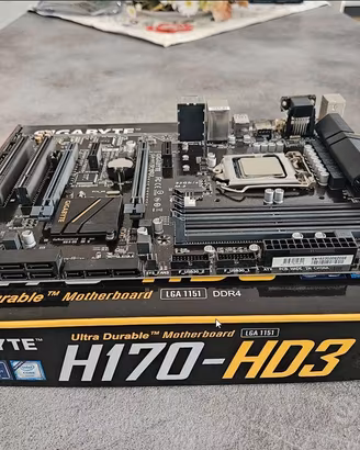 Combo Intel i5 7400 + Gigabyte H170 DDR4 + TPM 2.0