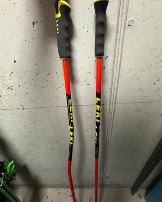 Bastoni da sci leki storti in carbonio