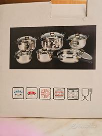 SET PENTOLE NUOVE 12 pz con cartone
