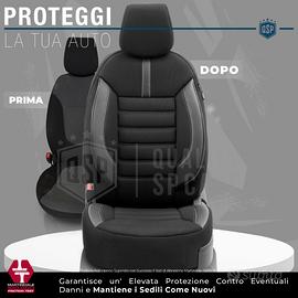 Coprisedili per auto, compatibili con Fiat Panda, 1 + 1, 100