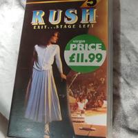 VHS Rush " Exit ...stage left "