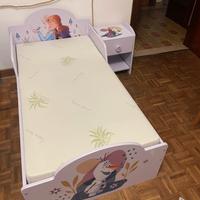Lettino FROZEN 140x70, con materasso e comodino