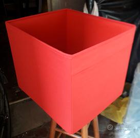 Scatola rossa pieghevole ikea