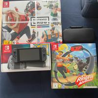 Nintendo Switch + Ring fit + Lab + Gioco