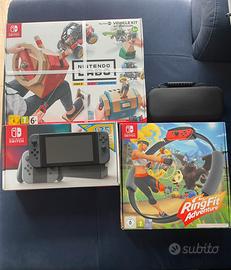 Nintendo Switch + Ring fit + Lab + Gioco