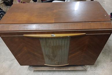 Mobile radio giradischi d epoca in legno Anni 40