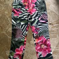 Pantalone donna a fantasia floreale estivo