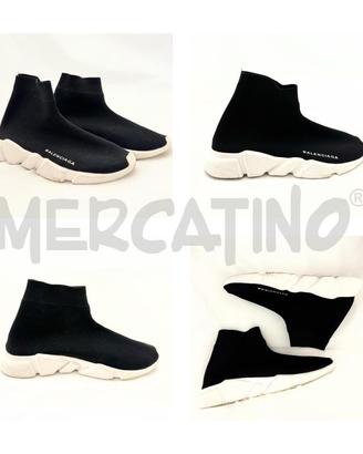 SNEAKERS D NERE ALTE BALENCIAGA 39/40