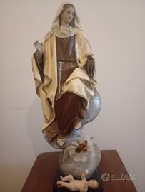 madonna del Carmine - antica statua in cartapesta 