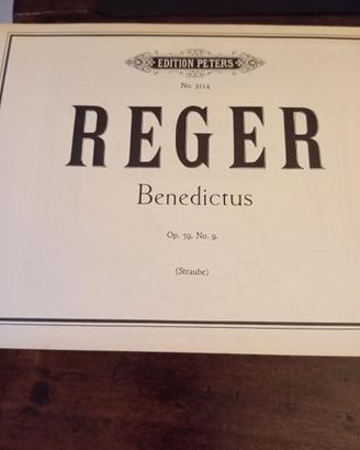 Benedictus op.59 n.9, Reger - Spartito per organo