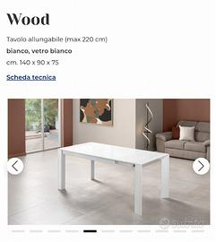 Tavolo da cucina allungabile