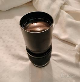obbiettivo Zuiko 200mm 1:4 per macchina analogica