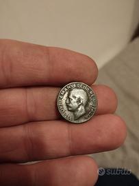 Antica moneta 5 Cent. 1920 Vittorio Emanuele III