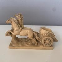 Scultura in resina firmata Santini vintage