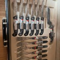 3 SET DI POSATE DA 6 CON VALIGIA 1 SET E' OFFENBAC
