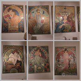 Intera collezione di puzzle dei segni zodiacali