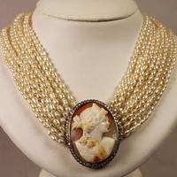 Collana colier di perle e oro 750