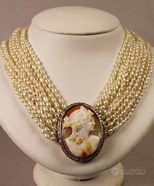 Colier di perle e oro 750